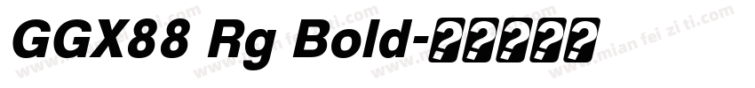 GGX88 Rg Bold字体转换